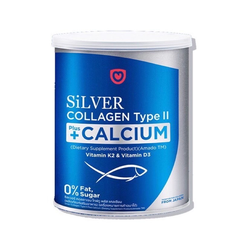 Amado Amado Silver Collagen Type II Plus Calcium (100g x 1 can