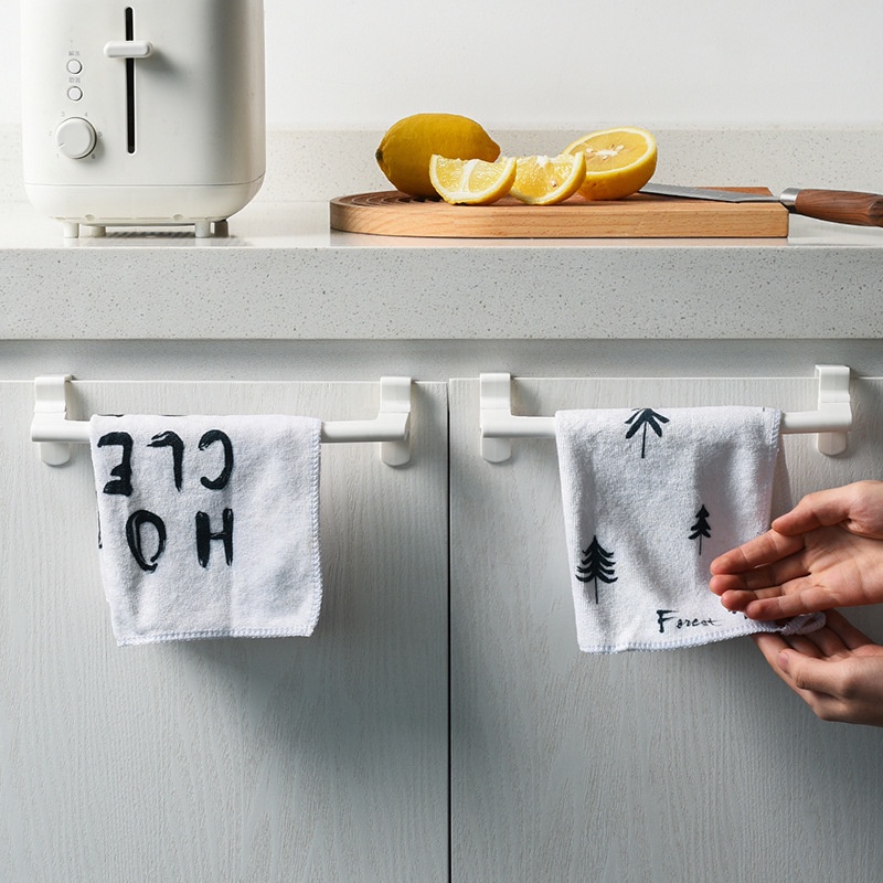 MUJI TOWEL HANGER Japanese-Style Single-Shot Rack Kitchen No Punch ...