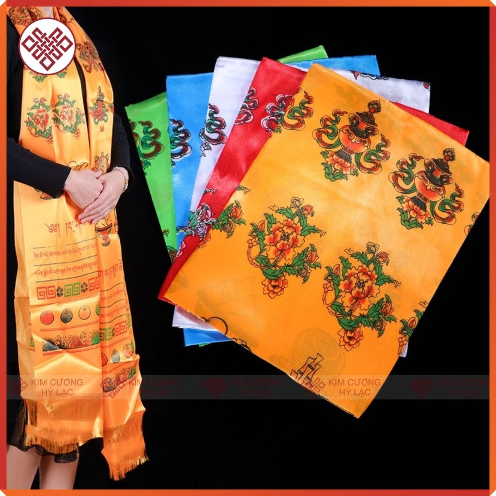 Bat Auspicious Tantric Khata Towel [Diamond of Joy] Painted Color ...