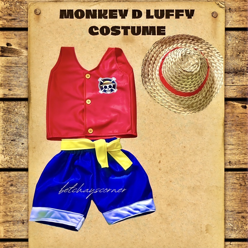 One Piece Monkey D Luffy Costume Baby Shopee Philippines