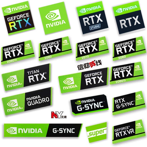 Original Label Sticker 】 RTX 2080TI 2070 2060 TITAN Desktop Laptop ...