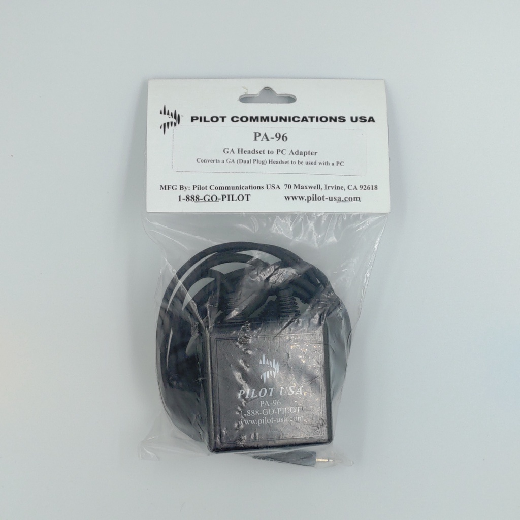 PILOT USA GENERAL AVIATION HEADSET TO COMPUTER ADAPTER Shopee Philippines