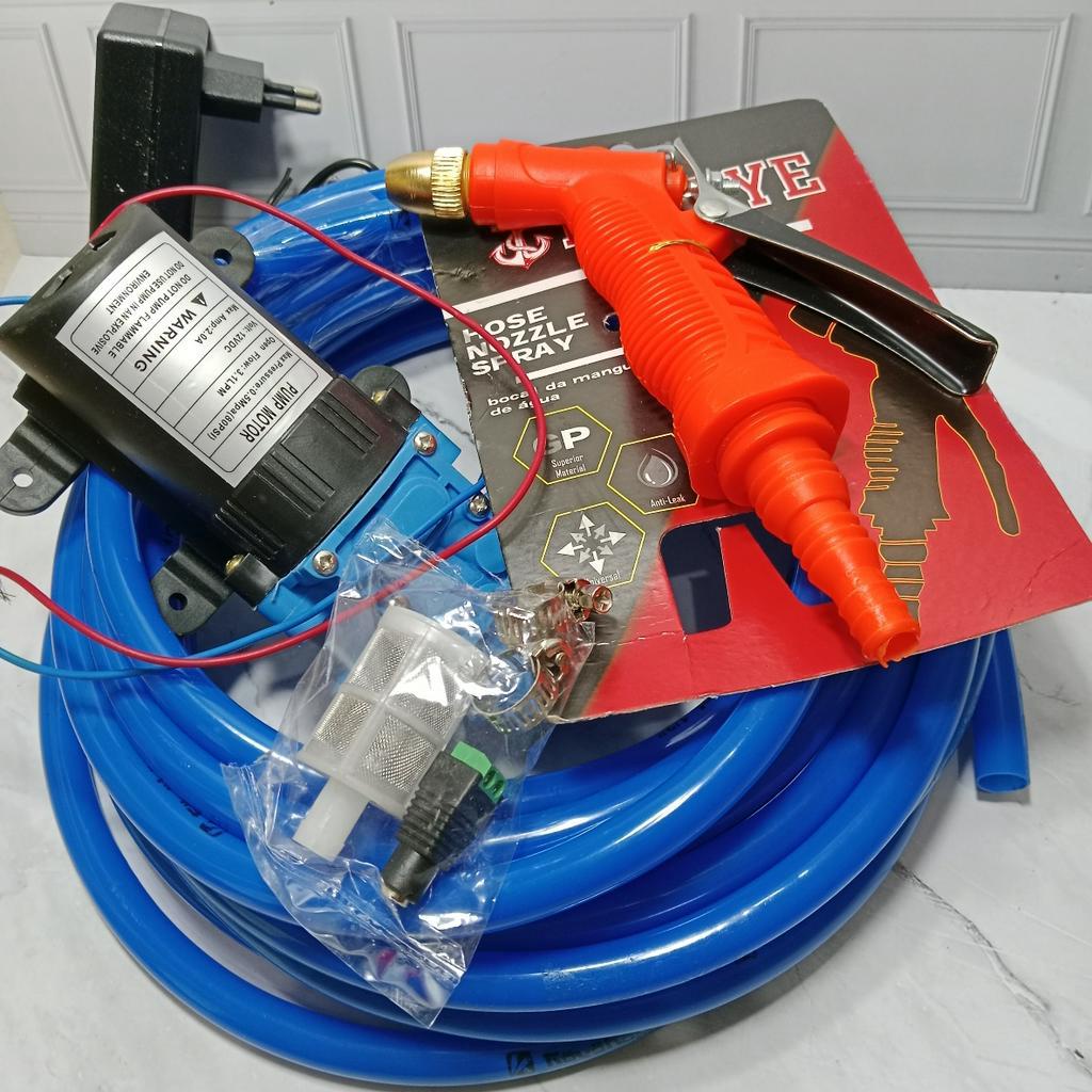 Mreneo 80psi Water Pump Car Wash Steam Tool Package/12 Volt Water Pump