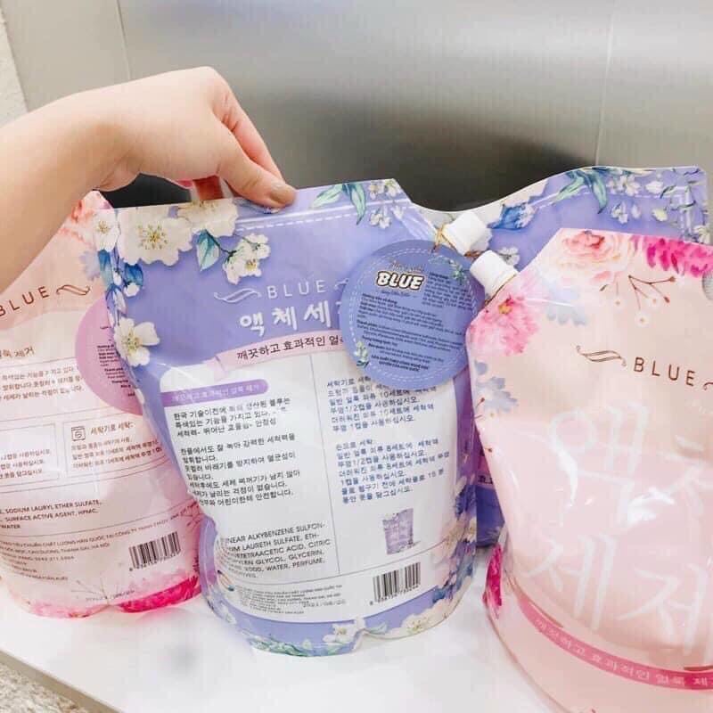 Genuine Korean Blue Laundry Detergent 2000ML (2 liters) Shopee