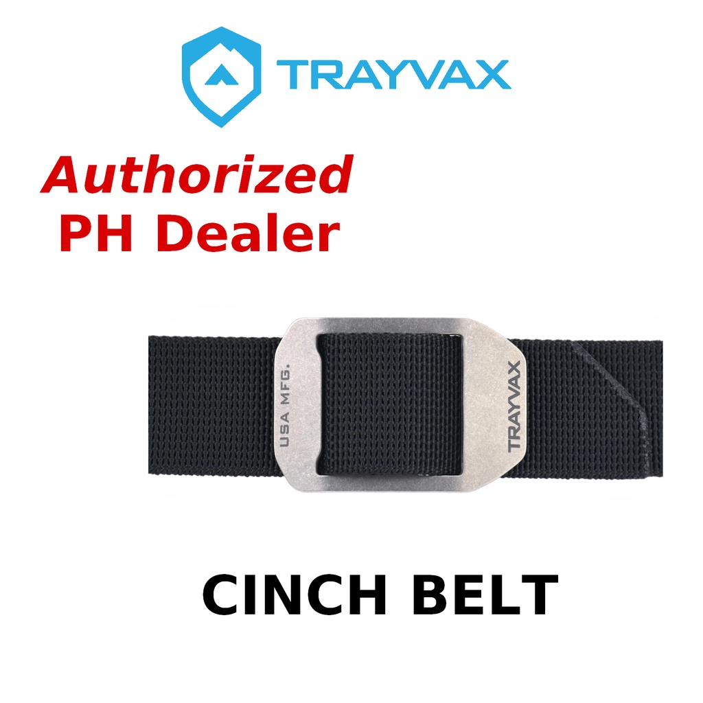 Trayvax Cinch EDC Black Belt Belts Made in USA Titanium FAST SHIP OUT Shopee Philippines