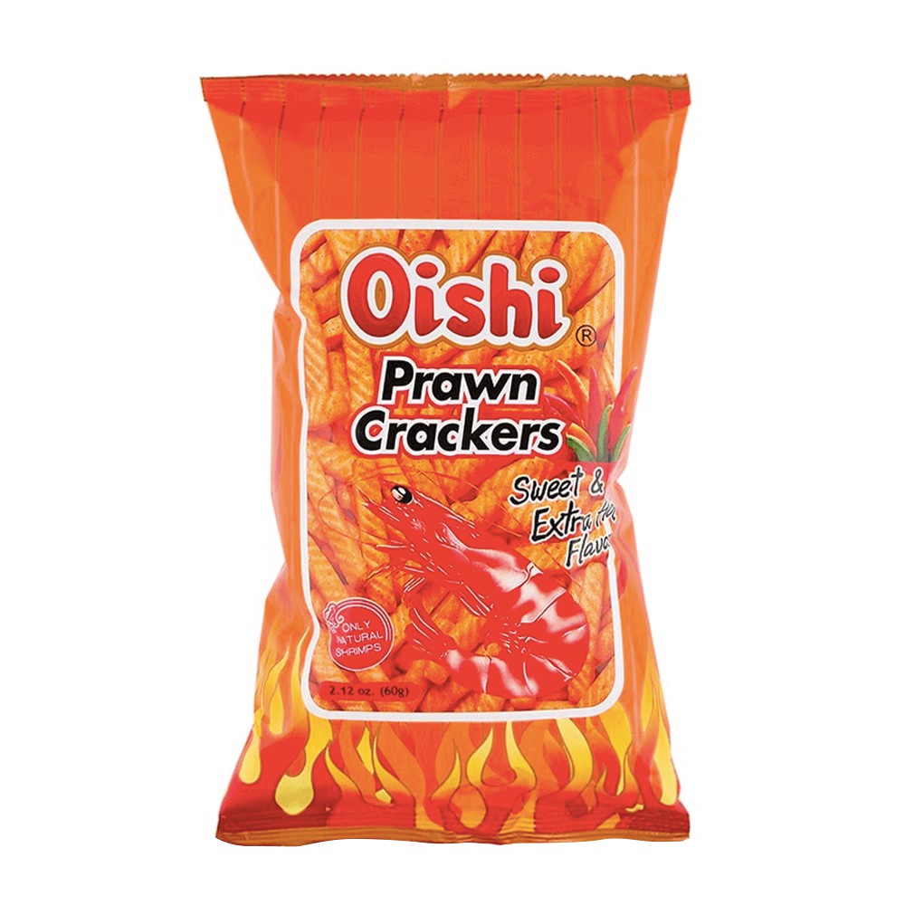 Oishi Prawn Crackers 60g, Oishi Prawn Crackers 