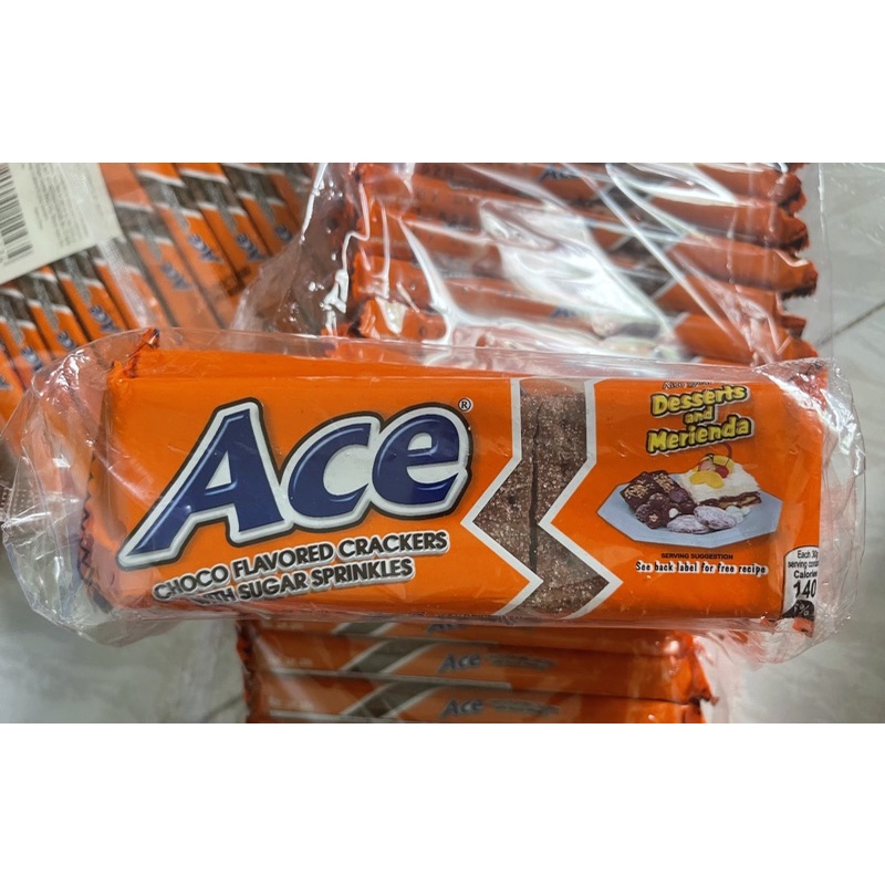 Ace Choco Flavored Crackers 10 pcs x 30g Ace biscuit Shopee Philippines