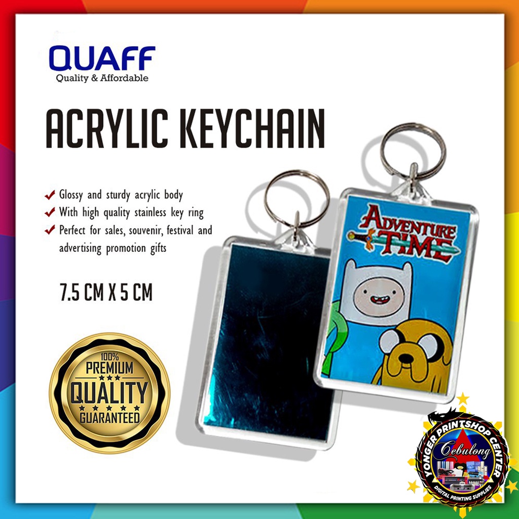 ACRYIC KEYCHAIN BIG RECTANGLE F01 | Shopee Philippines