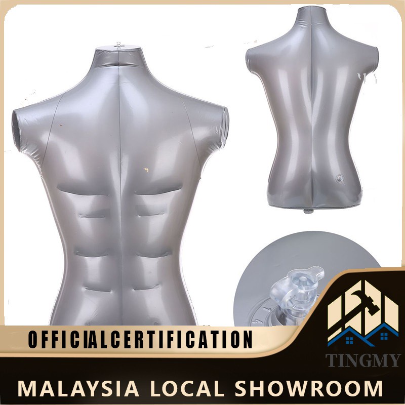 New Male Body Form Mannequin Display Dummy Torso Model Inflatable Hang