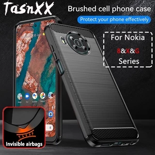thumbnail image 2 of Rugged Shockproof TPU Case For Nokia 8 V 5G UW / 8.3 / 5.3, Anti-Scratch, Heavy Duty, Black/Green/Navy 2 of 4