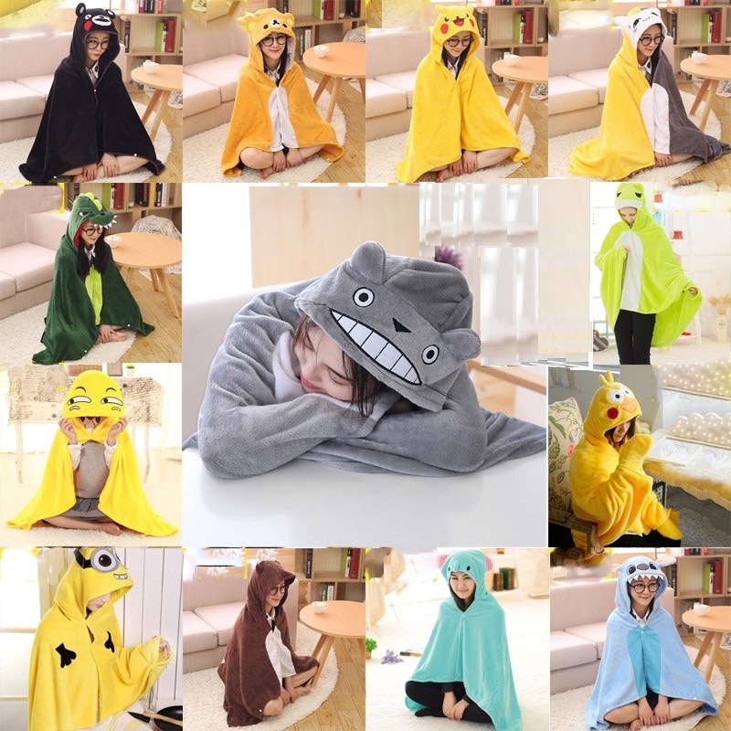 Anime Blanket Umaru-chan Cosplay Cloak Hoodies Coral Fleece Bathrobe