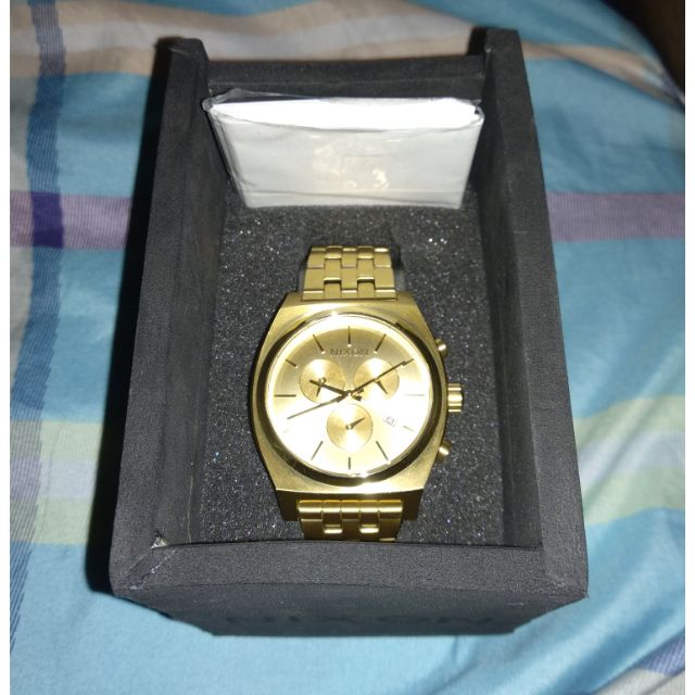 Nixon Time Teller Chrono All Gold Shopee Philippines