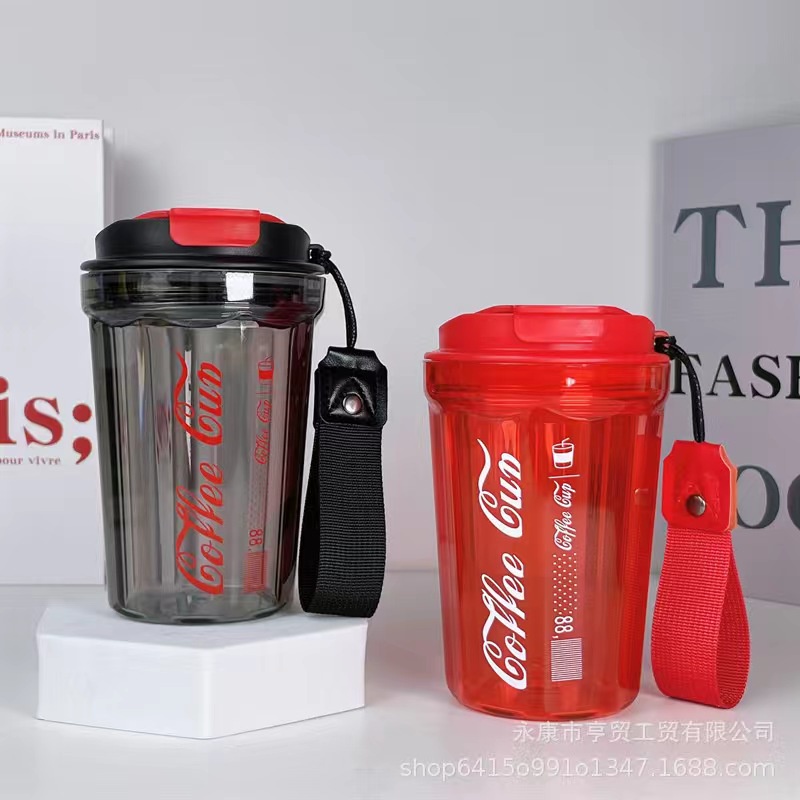 Coffee Tumbler, Double Wall Tumbler with Lid ans Sip, Reusable Cup