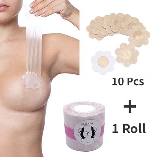 2pc Silicone Push Up Breast Lift Pasties Tape Adhesive Invisible Bra Cover