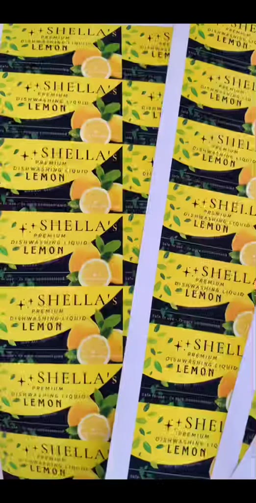 Customized Dishwashing Liquid Sticker Label Own Branding | Shopee ...