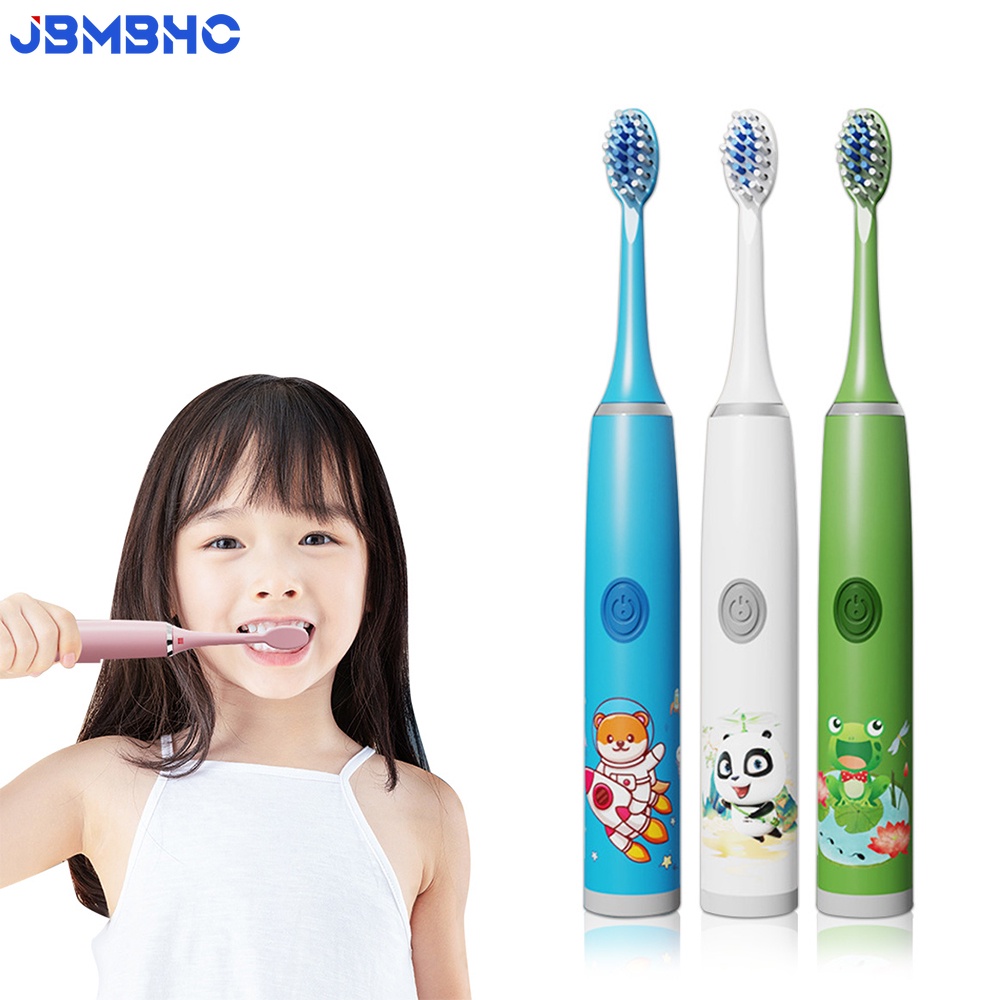 Cartoon Kids Electric Sonic Toothbrush Soft Hair Tooth Brushes for ...