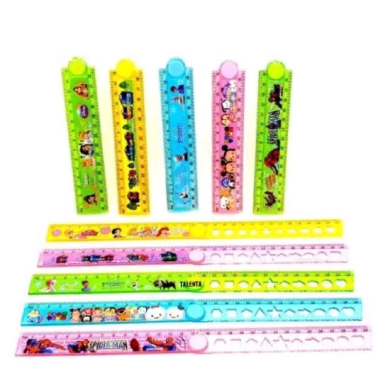 Folding Ruler 30 cm || Children's CHARACTER FOLDING RULER | Shopee ...