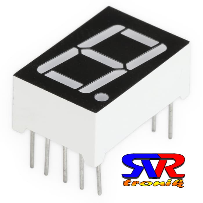 7 Segments / Seven Segment 1 Digit Red Common Cathode 0.56 Inch LED ...