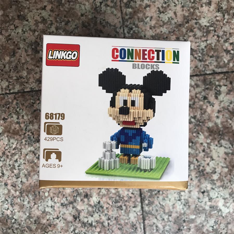 Linkgo Connection Blocks Cartoon Japanese Style Mickey Building Toys