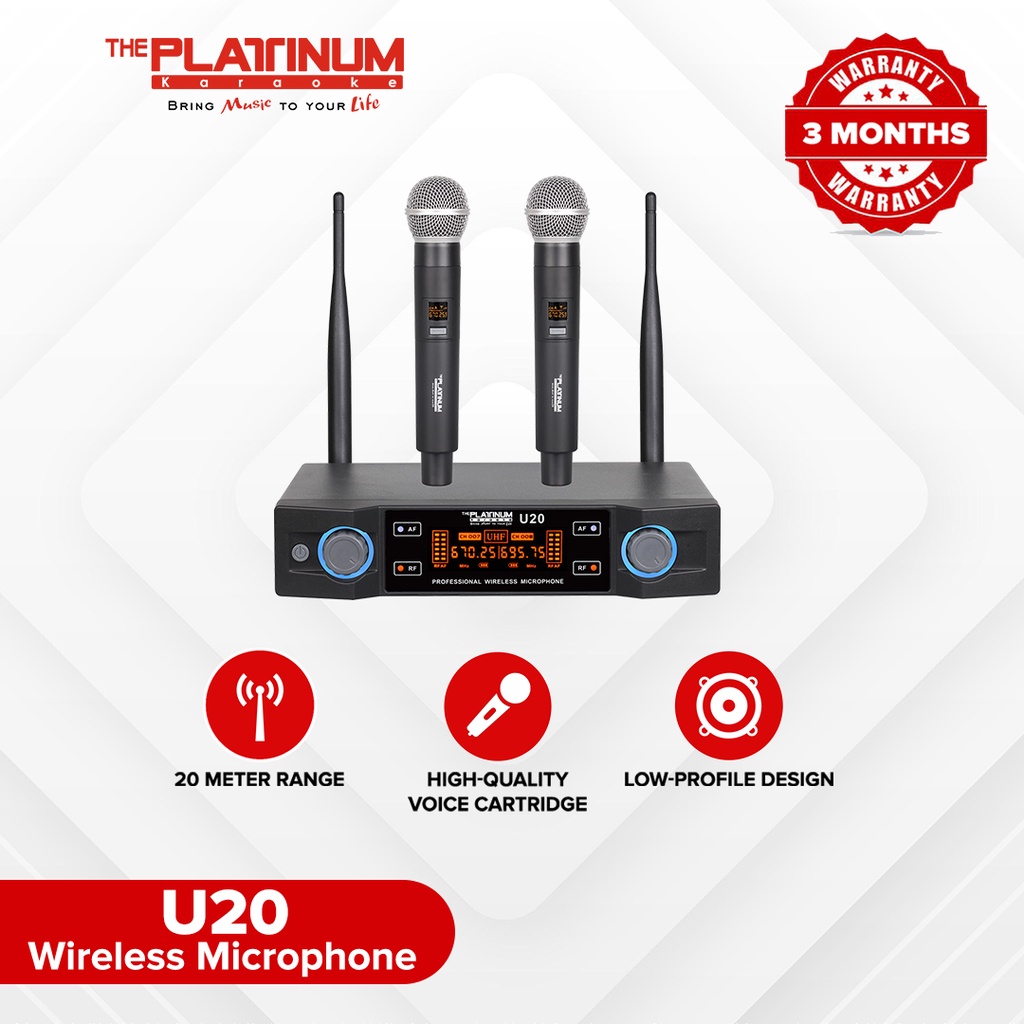 Platinum Karaoke U20 PTW 400U Wireless Microphone Shopee Philippines