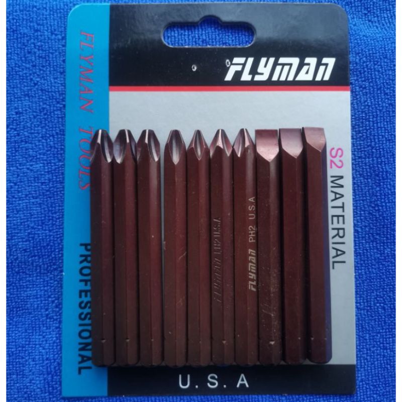 10PCS INPACT SCREW BIT SET AND ALLEN BIT SET FLYMAN ORIGINAL | Shopee ...