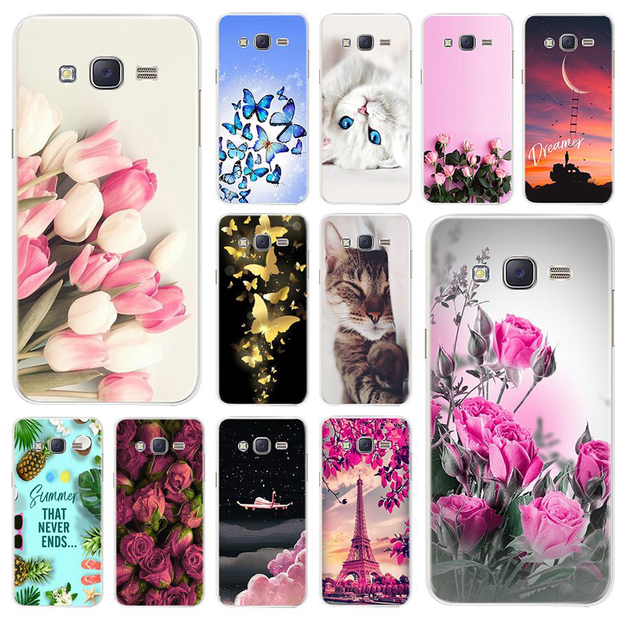 Samsung Galaxy J2 Prime G532 Silicone Case Flower Floral Painting Soft Back Cover Samsung J2 Prime G532F Phone Casing