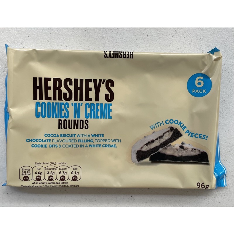 Hershey’s Cookies ‘N’ Creme Rounds 96g Shopee Philippines