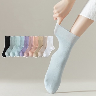 5 Pairs Nylon Woman 5 Finger Socks Summer Mesh Breathable Thin Solid Soft  Elastic Loose No Heel Silk Socks Toes Good Quality