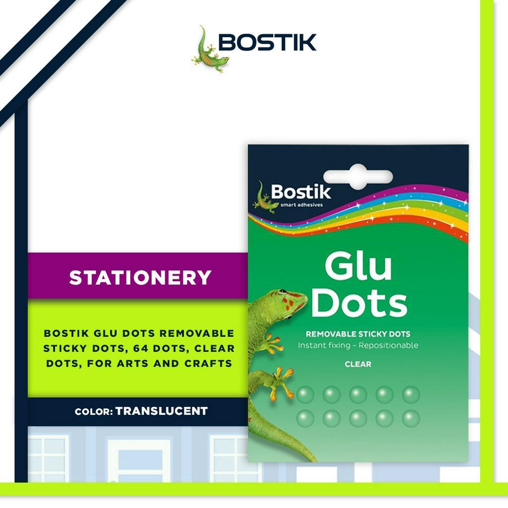 Bostik Glu Removable Sticky Dots 64 Clear Dots Shopee Philippines