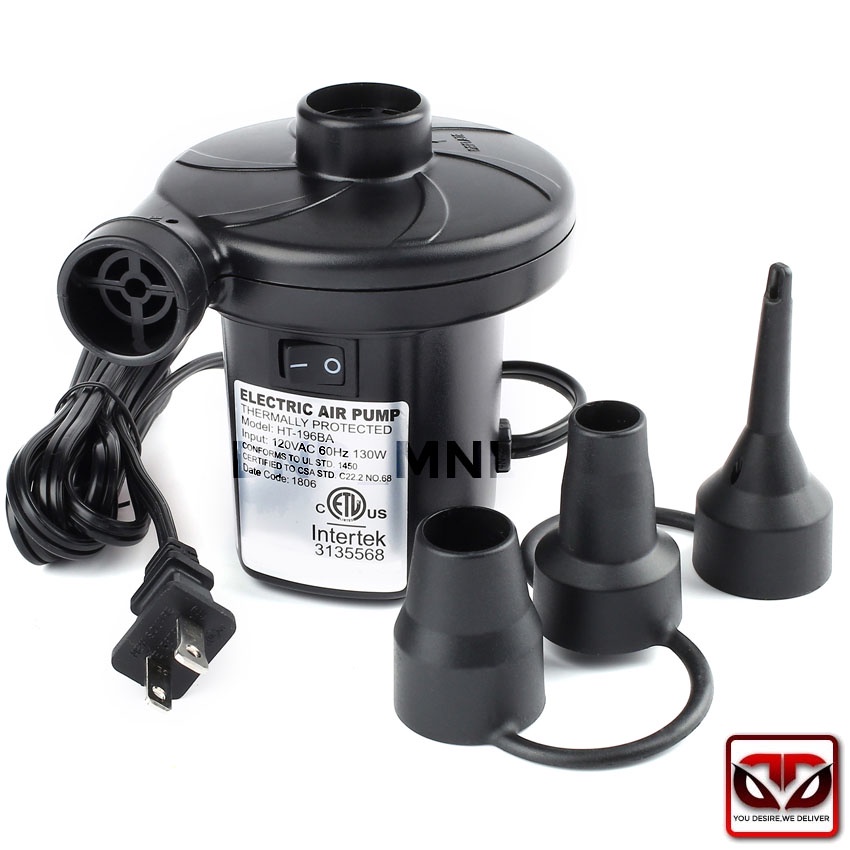 D&D DualUse Deflate & Inflate Electric Air Pump for Airbed