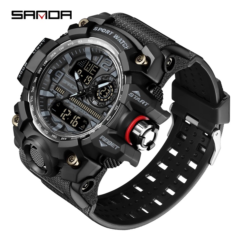 SANDA Brand G- Style Military Watch Men Digital Shock Sports Watches For  Man Waterproof Electronic Wristwatch Mens 2022 Relogios