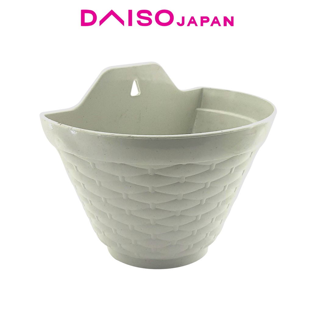 Daiso White Wall Hanging Flower Pot Shopee Philippines