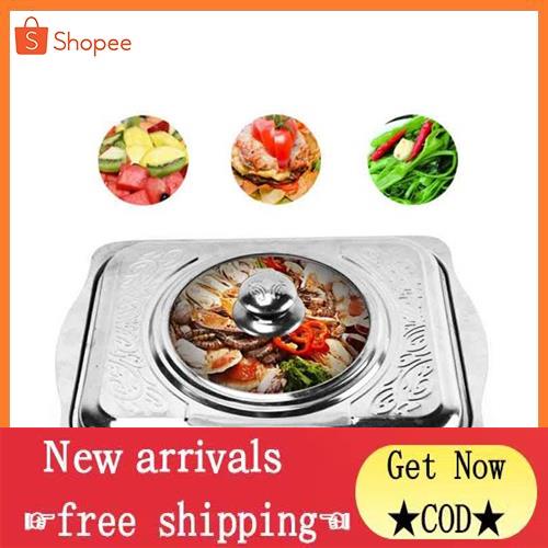 COD fast shipping Rectangular Stainless Food Warmer Tray Buffet Plate