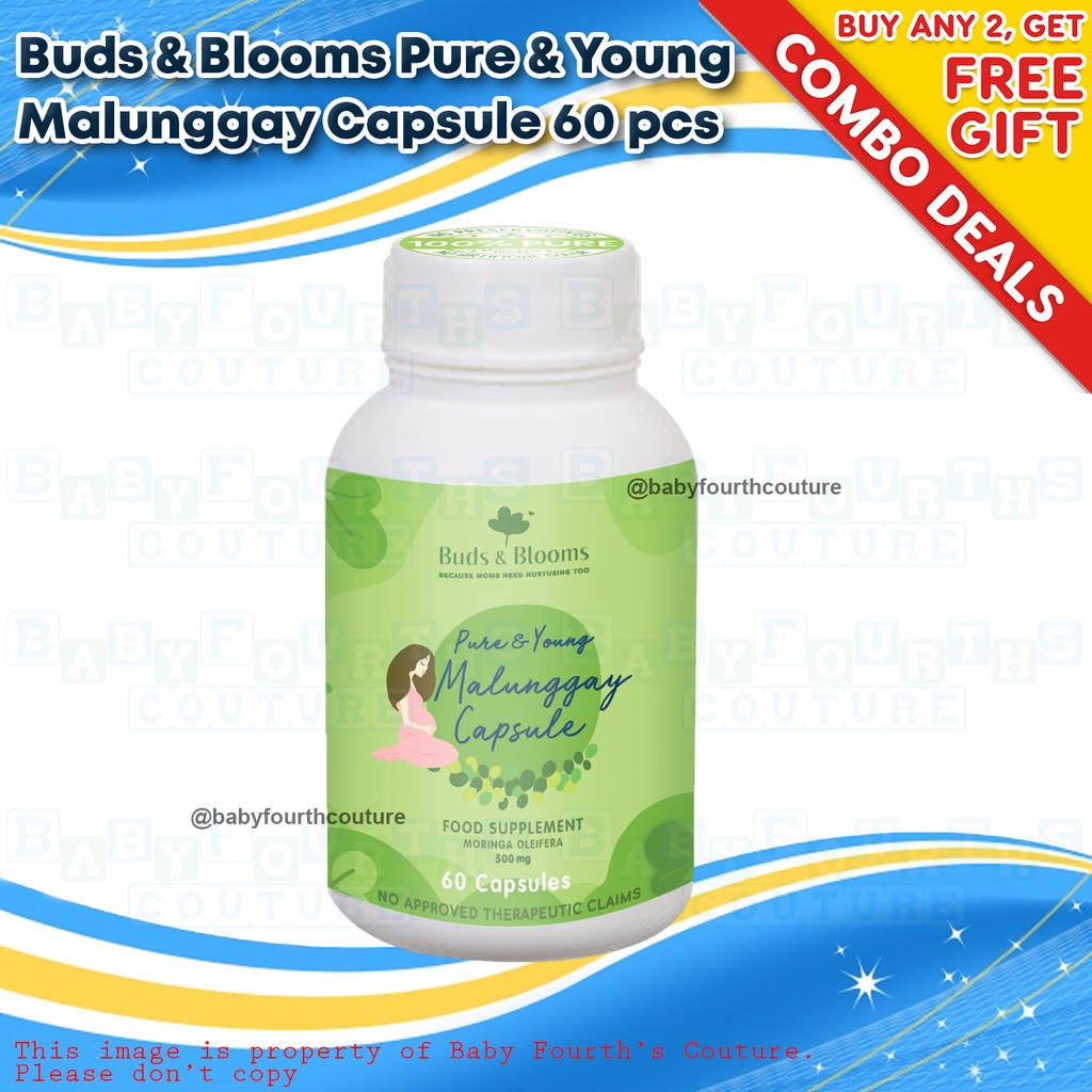 COD Buds & Blooms Pure and Young Malunggay Capsule (60 capsules per box
