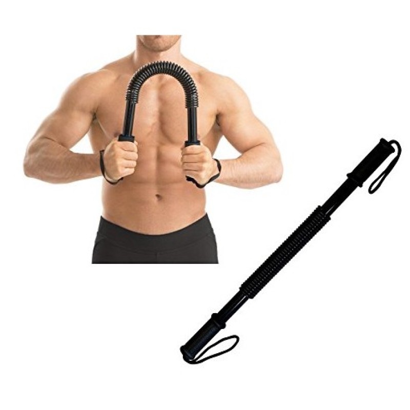 30kg Upper Body Power Spring Arm Bar Chest Extender Fitness Grip Bar Workout Equipmen Shopee