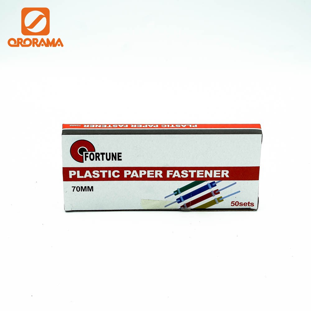 Fortune Plastic Paper Fastener 70mm 50 Fasteners Per Box For Use In