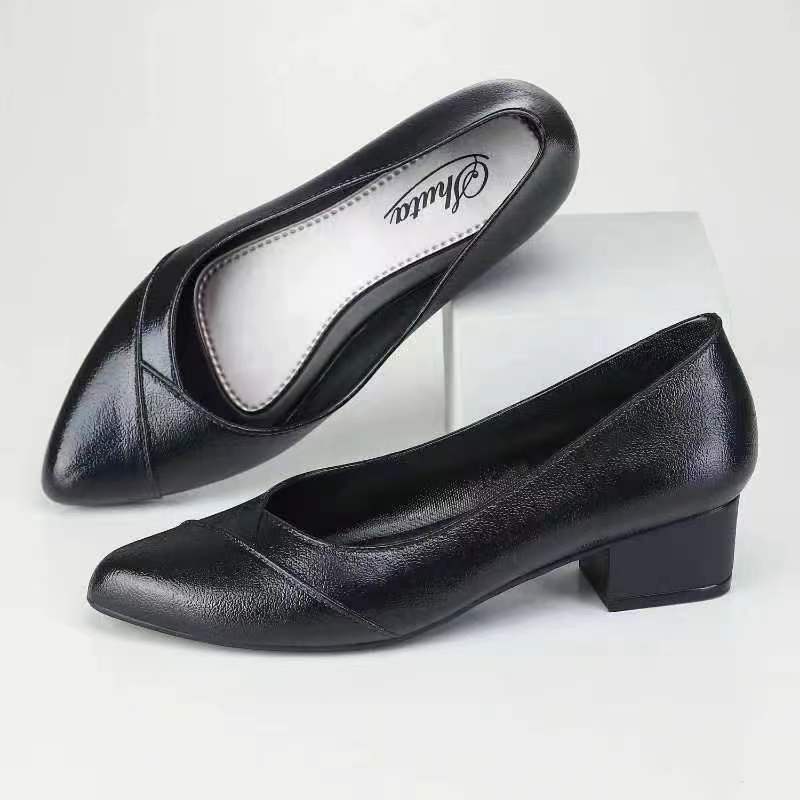 NEW BLACK SHOES RUBBER QUALITY WITH HEELS FOR WOMEN Shopee Philippines