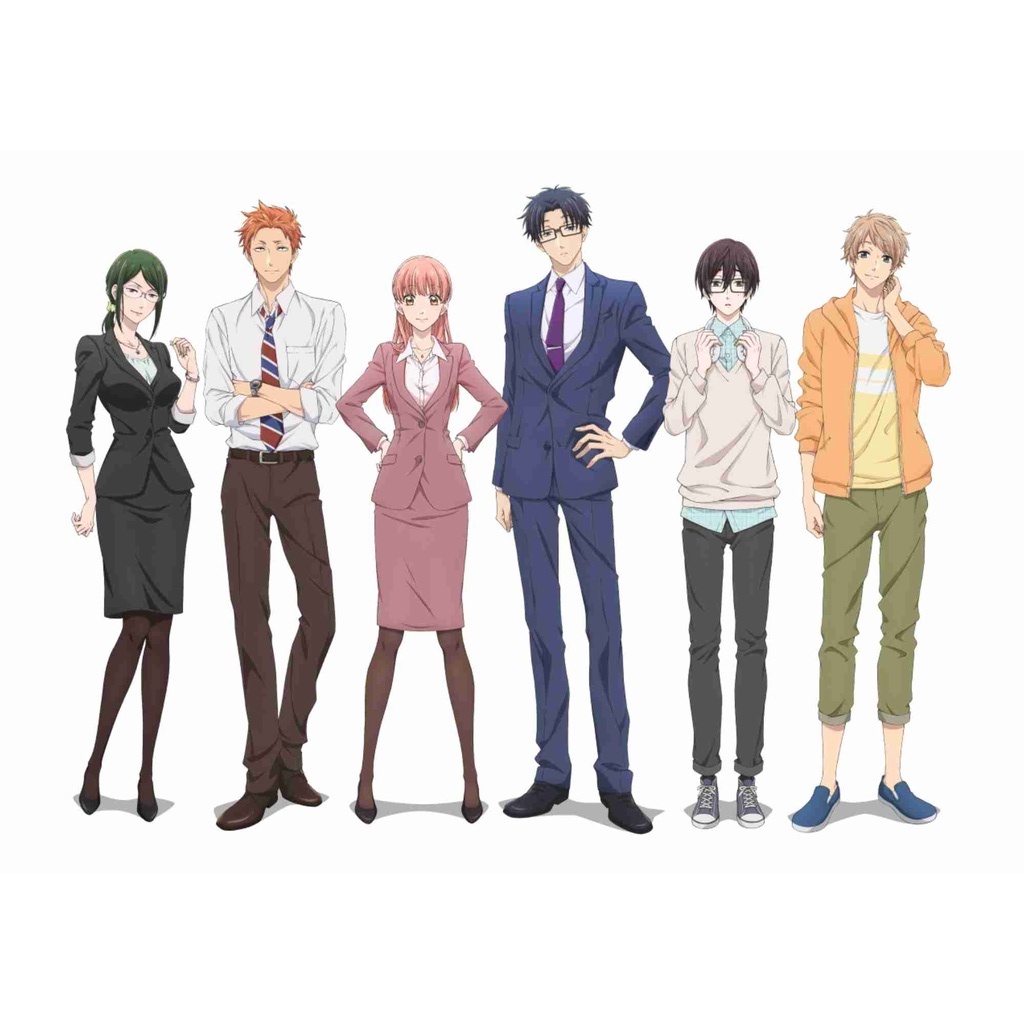 Wotakoi: Love Is Hard For Otaku Manga Characters Poster A4 Size ...