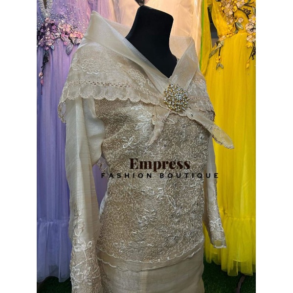 Filipiniana dress with alampay sale