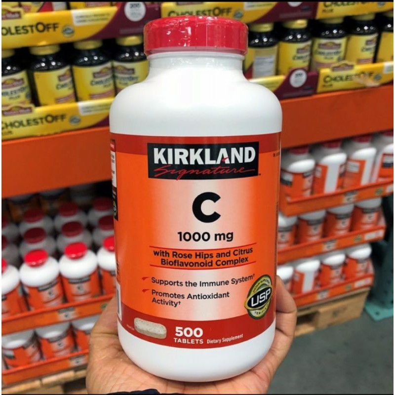 Kirkland Vitamin C with Rosehip and Bioflavonoid Complex 1000mg 500