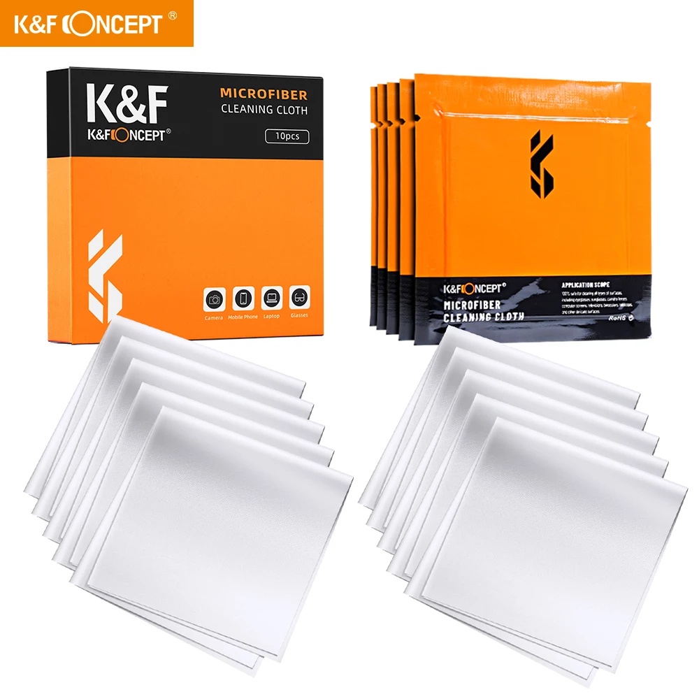 K&F Concept 2/5/10/20pcs Individually Vacuum Wrapped Microfiber ...