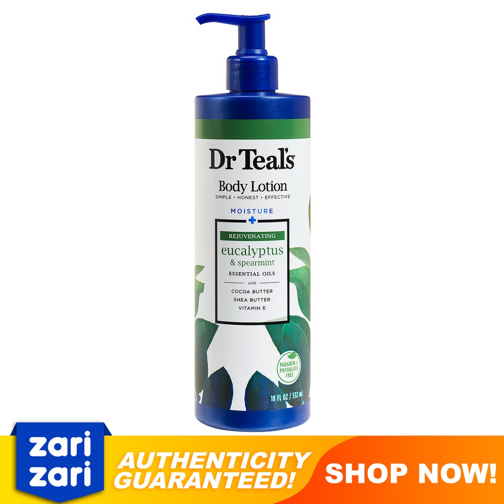 Dr Teal's Body Lotion Rejuvenating Eucalyptus & Spearmint, 18 oz. Shopee Philippines