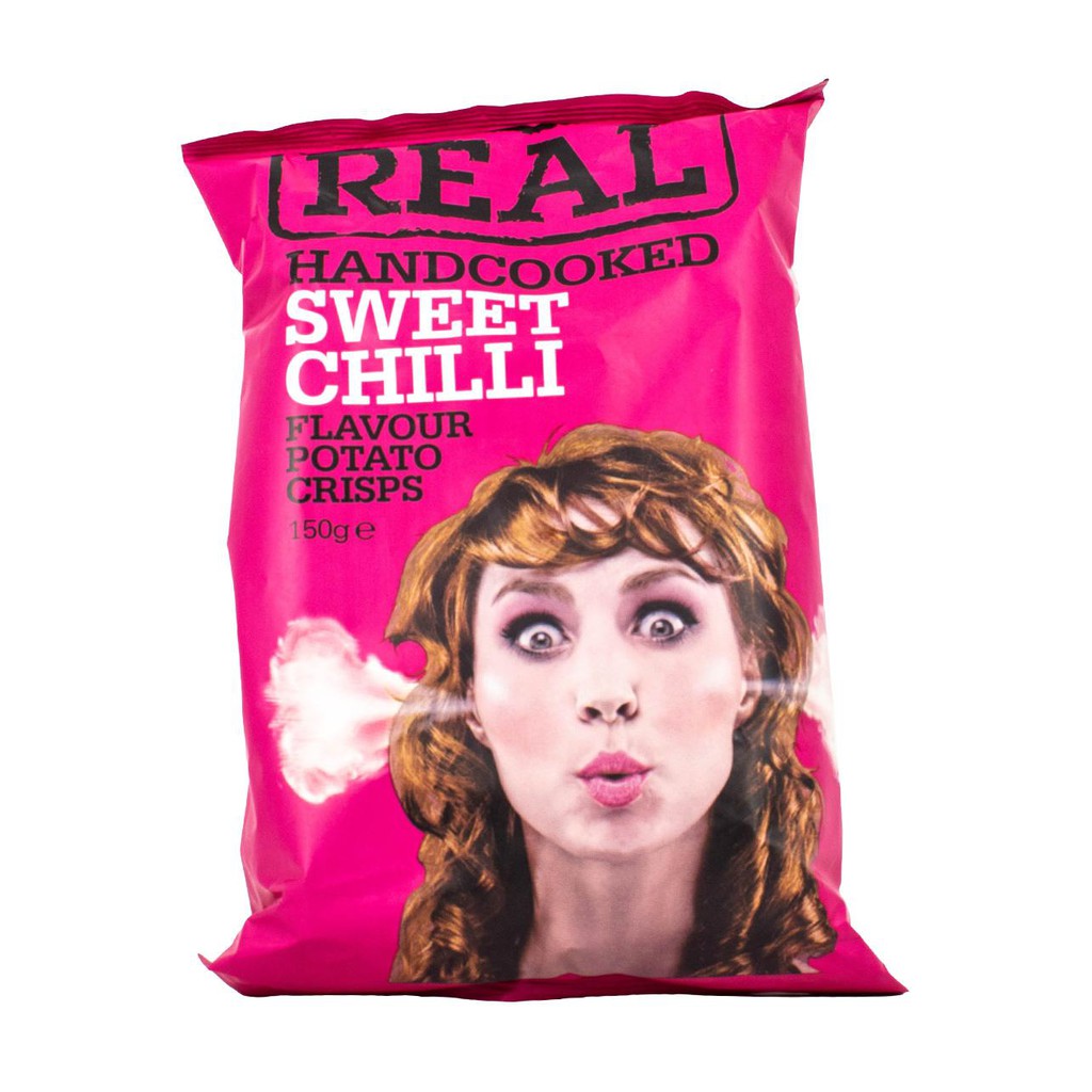REAL HANDCOOKED CRISPS_SWEET CHILI 150G | Shopee Philippines