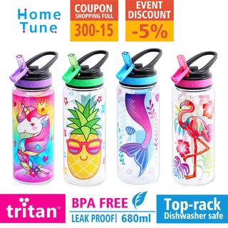 HomTune Cute Water Bottle with Straw for School Kids Girls, BPA FREE Tritan  & Leak Proof & Easy Clea…See more HomTune Cute Water Bottle with Straw for