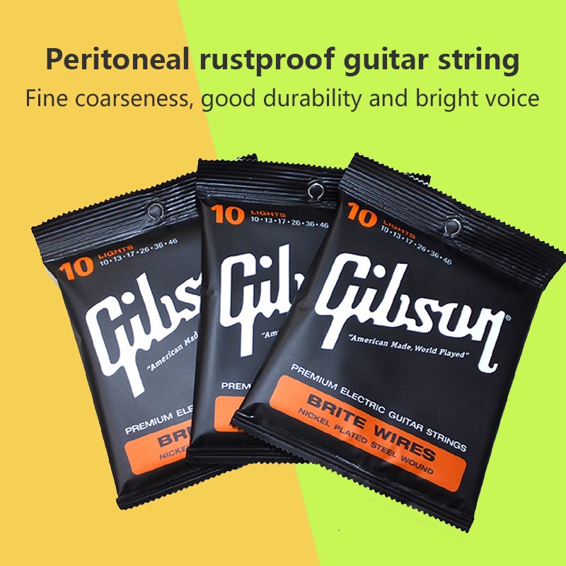 Full Set 6PCs Gibson acoustic/electric guitar strings steel acoustic