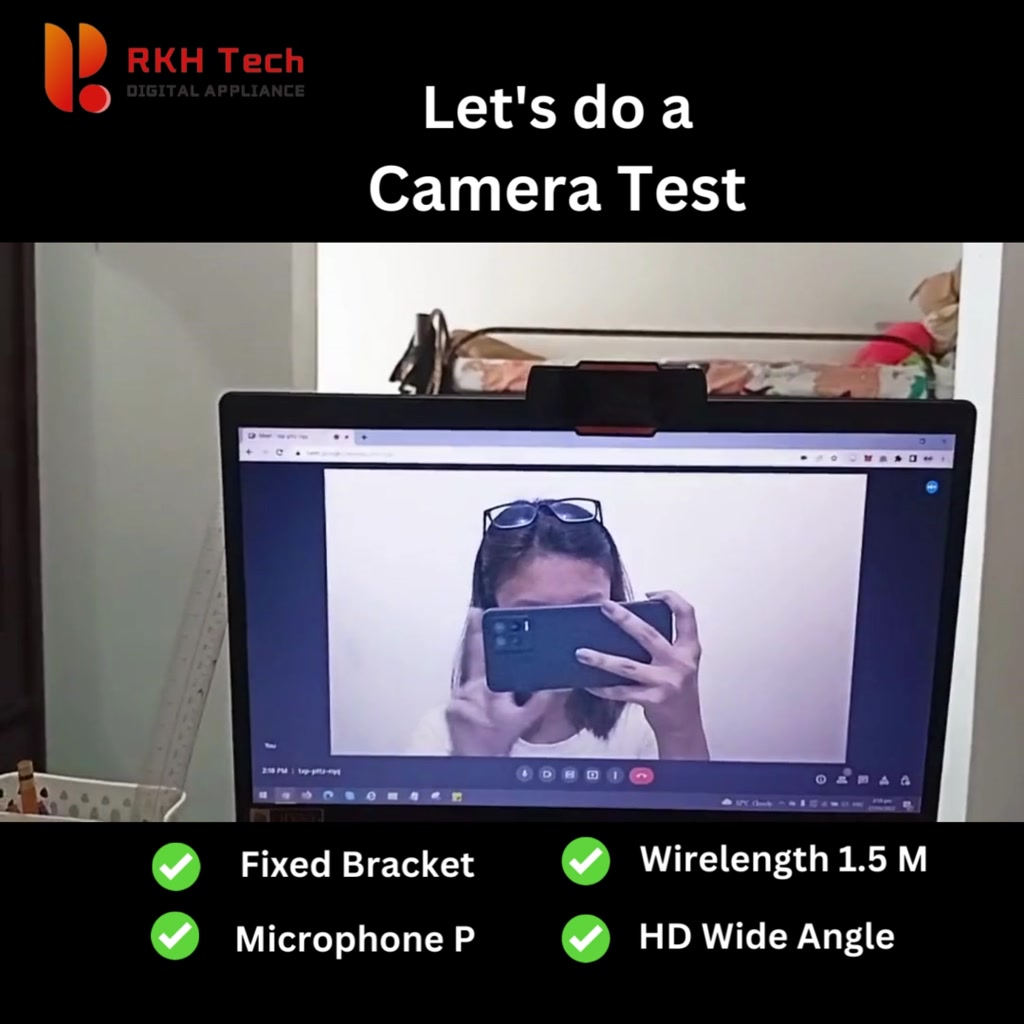 RKH Tech 1080p 720p Hd Webcam Web Camera With Mic For Pc Computer ...