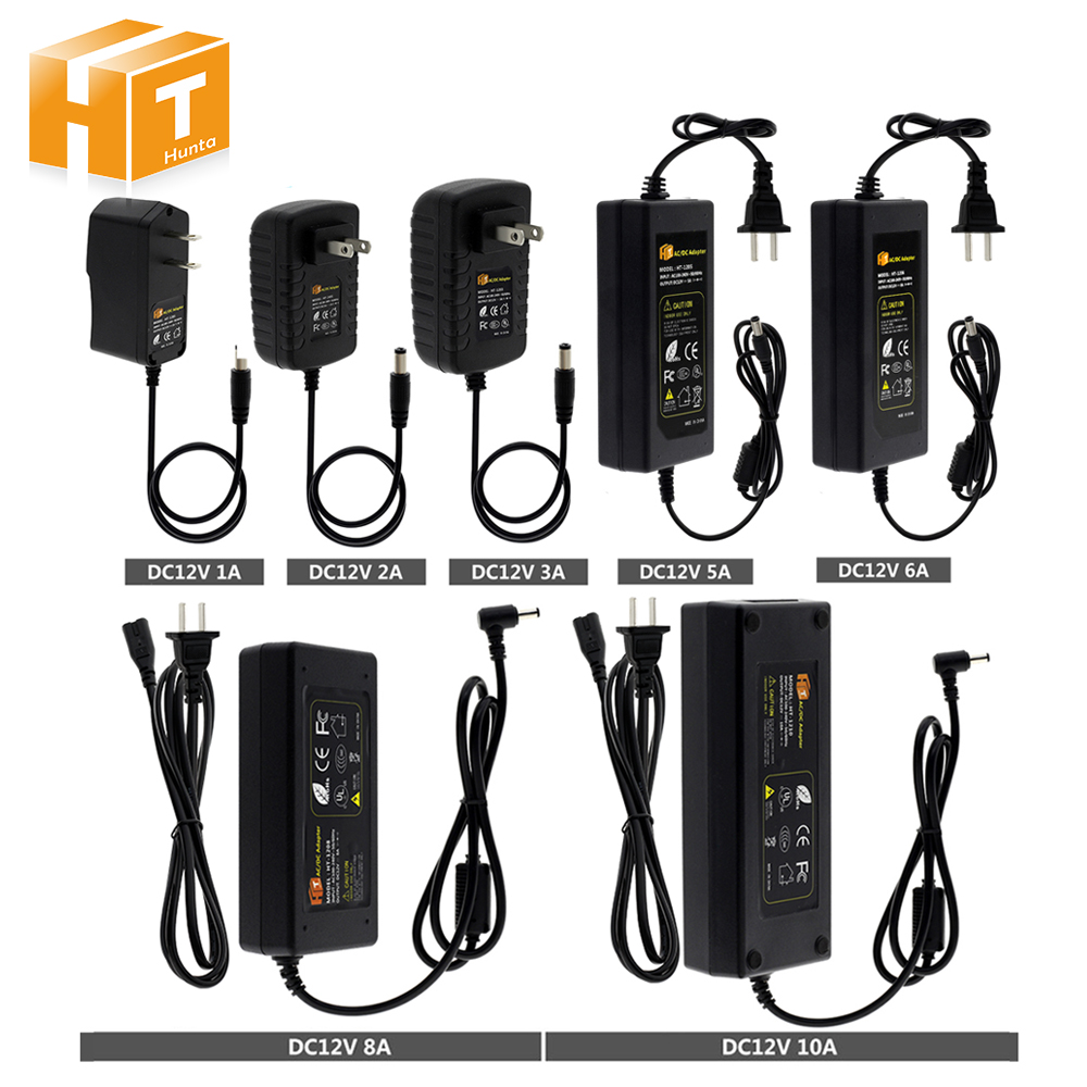 DC12V 24V LED Lighting Transformers Power Supply AC100V-240V 1A 2A 3A ...