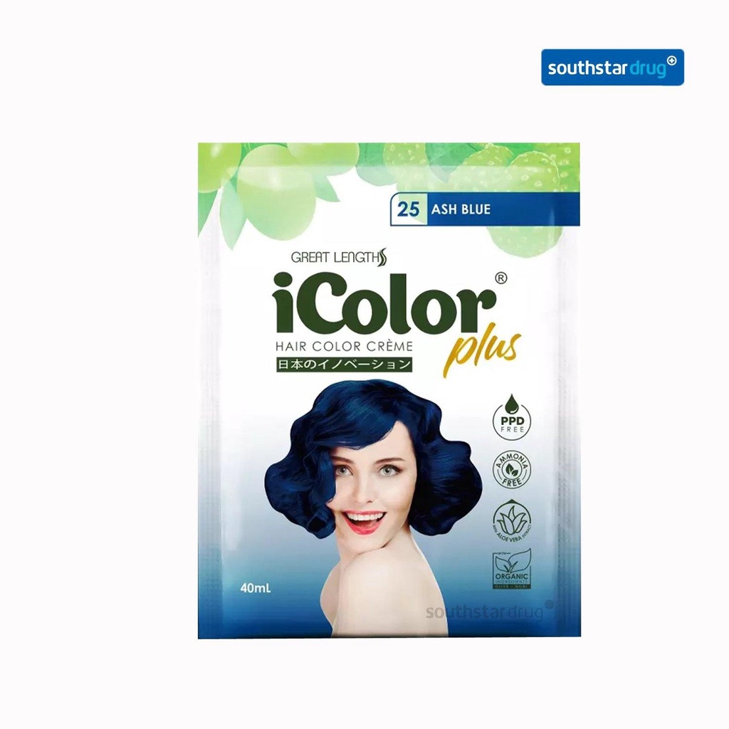 iColor Hair Dye Shampoo Creme Ash Blue 40 ml Shopee Philippines