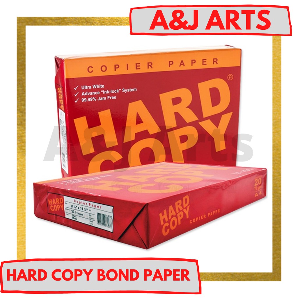 Hard Copy Bond Paper Short, A4, Long Bond Paper Hard Copy Copy Paper