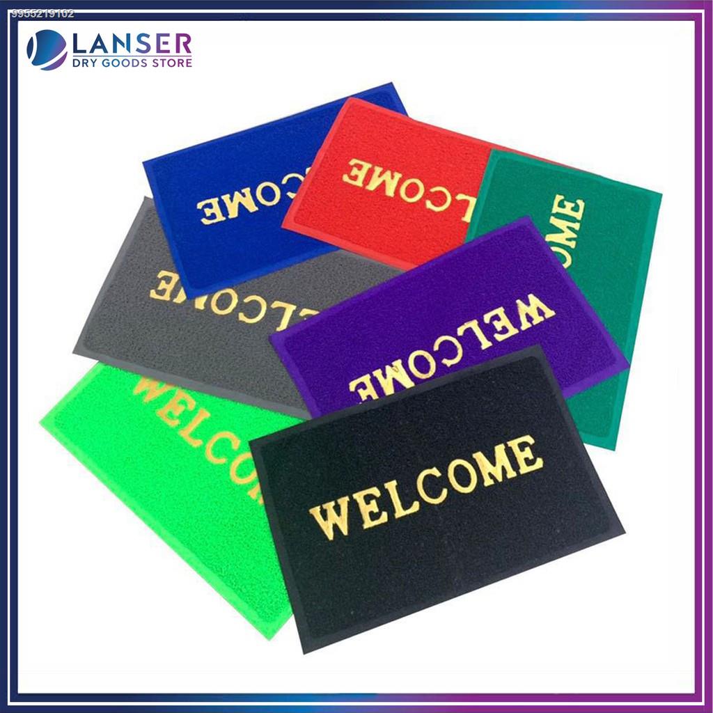 LS】Foot bath Coil Mat Soft Rubber Absorbent Indoor/OutdoorPlain